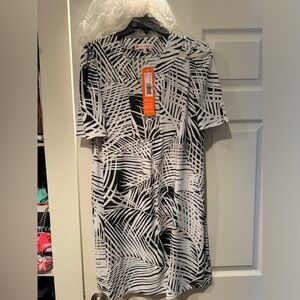 Jude Connally Willa Dress, size Large. New with tags. Palm fronds Loden Pattern